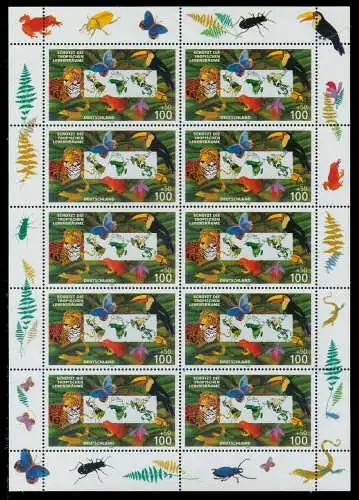 BRD BUND BLOCK KLEINBOGEN 1996 Nr 1867 postfrisch KLEIN S53128A