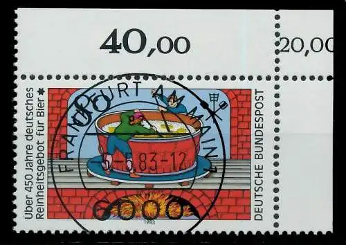 BRD 1983 Nr 1179 KBWZ zentrisch gestempelt ECKE-ORE 7DF4FA