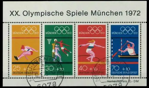 BRD BLOCK KLEINBOGEN 1949 1989 Block 8 gestempelt 7DF5A2