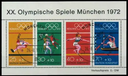 BRD BLOCK KLEINBOGEN 1949 1989 Block 8 gestempelt 7DF5A6