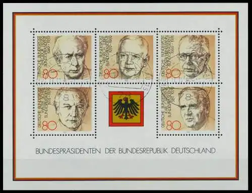 BRD BLOCK KLEINBOGEN 1949 1989 Block 18 zentrisch gestempelt 7DF62A