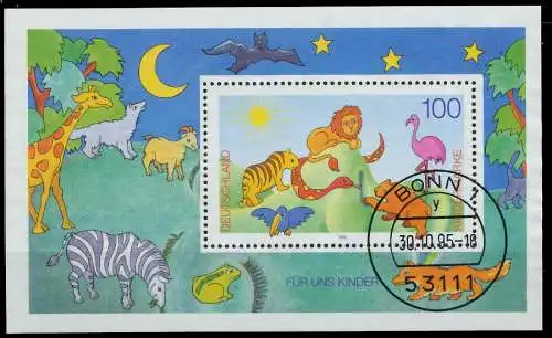 BRD BUND BLOCK KLEINBOGEN 1995 Block 34 zentrisch gestempelt 7DF6DA