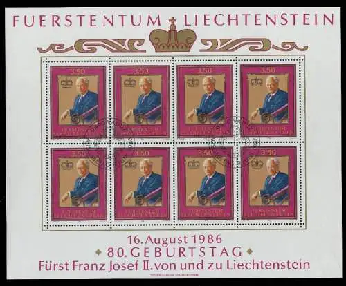 LIECHTENSTEIN 1986 Nr 903KB gestempelt KLEINBG 7DF7BE