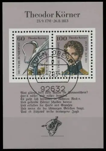 BRD BUND BLOCK KLEINBOGEN 1990 1994 Block 25 ZE S53D146