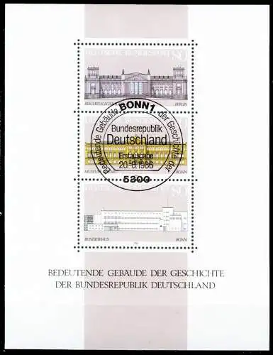 BRD BLOCK KLEINBOGEN 1949 1989 Block 20-ESST-BO S53D1FA