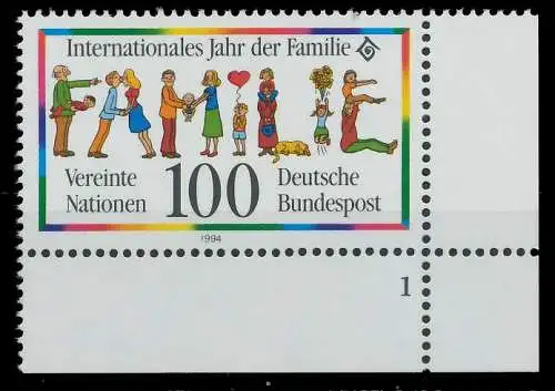 BRD 1994 Nr 1711 postfrisch FORMNUMMER 1 7E200A