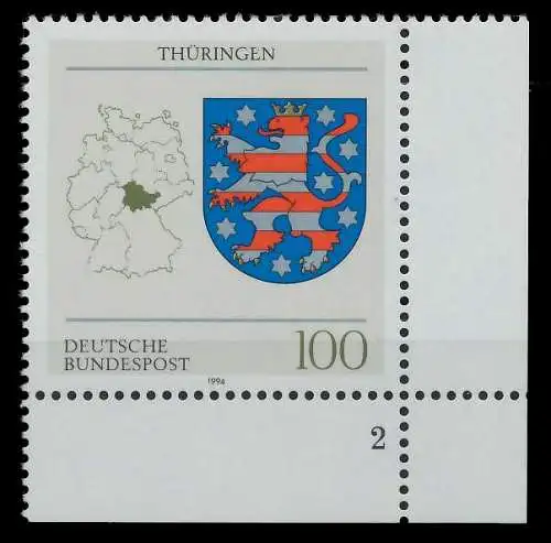 BRD 1994 Nr 1716 postfrisch FORMNUMMER 2 7E2046