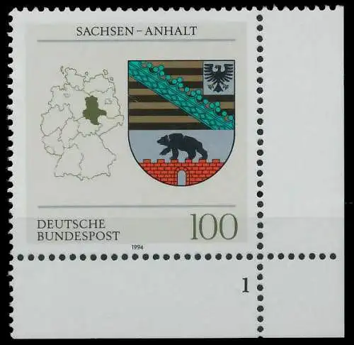 BRD 1994 Nr 1714 postfrisch FORMNUMMER 1 7E2052