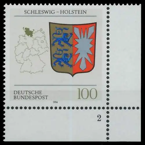 BRD 1994 Nr 1715 postfrisch FORMNUMMER 2 7E2056