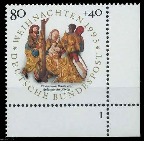 BRD 1993 Nr 1707 postfrisch FORMNUMMER 1 S544402