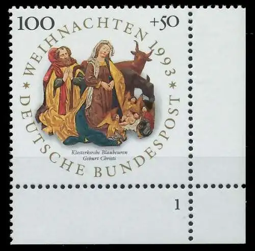 BRD 1993 Nr 1708 postfrisch FORMNUMMER 2 7E2072