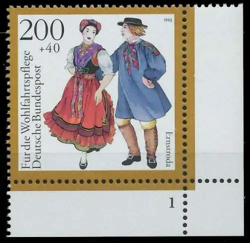 BRD 1993 Nr 1700 postfrisch FORMNUMMER 1 7E20AA