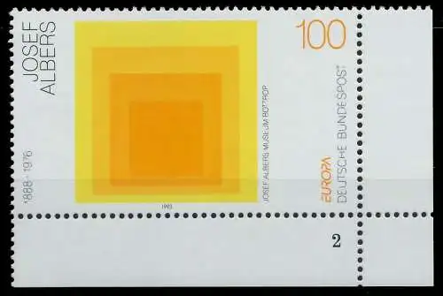 BRD BUND 1993 Nr 1674 postfrisch FORMNUMMER 2 S54447E