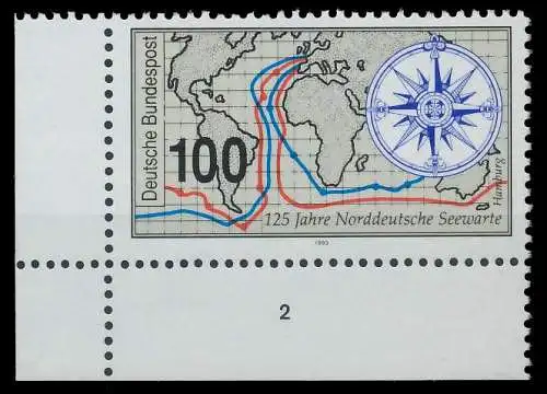 BRD BUND 1993 Nr 1647 postfrisch FORMNUMMER 2 7E2146