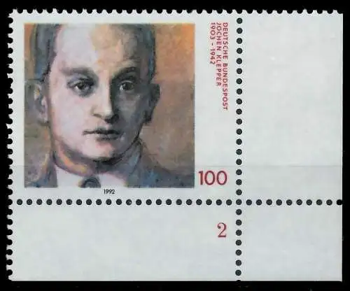 BRD 1992 Nr 1643 postfrisch FORMNUMMER 2 7E218E