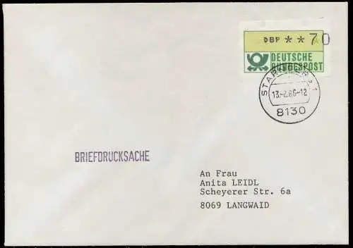 BRD ATM1-070 BRIEF EF STARNBERGER SPRINGER 7E2202