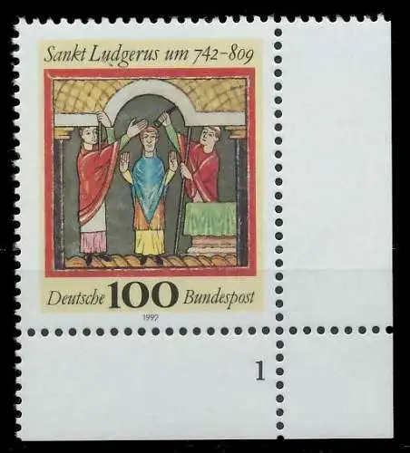 BRD 1992 Nr 1610 postfrisch FORMNUMMER 1 S5600B6