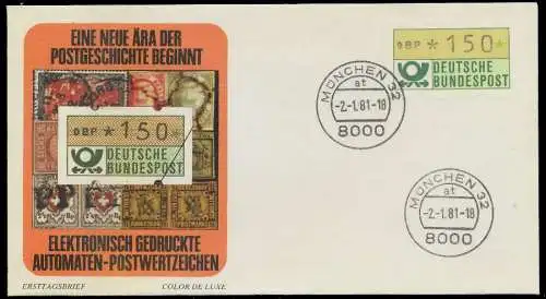 BRD BELEGE Nr ATM1-010-ATM1-280 BRIEF FDC 7E495E