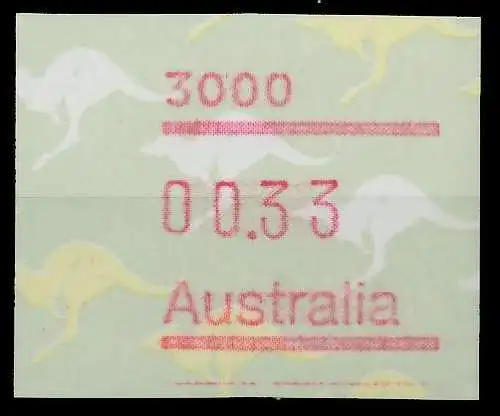 AUSTRALIEN ATM Nr ATM4-033 postfrisch 7E635E