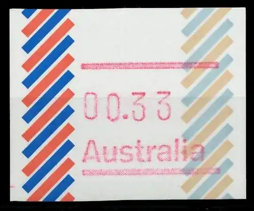 AUSTRALIEN ATM Nr ATM2-033 postfrisch 7E636A