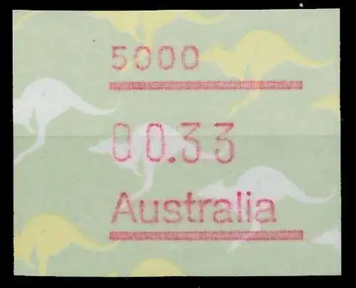 AUSTRALIEN ATM Nr ATM4-033 postfrisch 7E6382