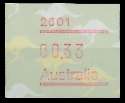 AUSTRALIEN ATM Nr ATM4-033 postfrisch 7E63BE