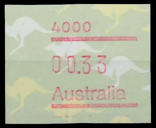 AUSTRALIEN ATM Nr ATM4-033 postfrisch 7E63C6