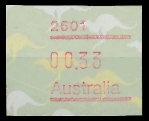 AUSTRALIEN ATM Nr ATM4-033 postfrisch 7E63DE