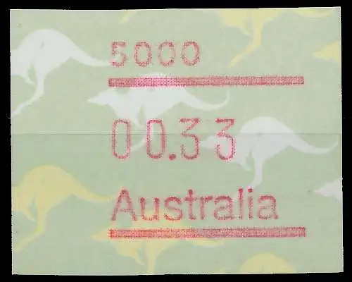 AUSTRALIEN ATM Nr ATM4-033 postfrisch 7E6412