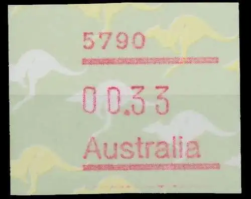 AUSTRALIEN ATM Nr ATM4-033 postfrisch 7E6416