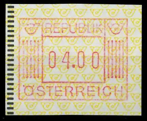 ÖSTERREICH AUTOMATENMARKEN Nr ATM 1-4S postfrisch S56055E
