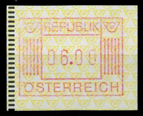 ÖSTERREICH AUTOMATENMARKEN Nr ATM 1-6S postfrisch S56056E