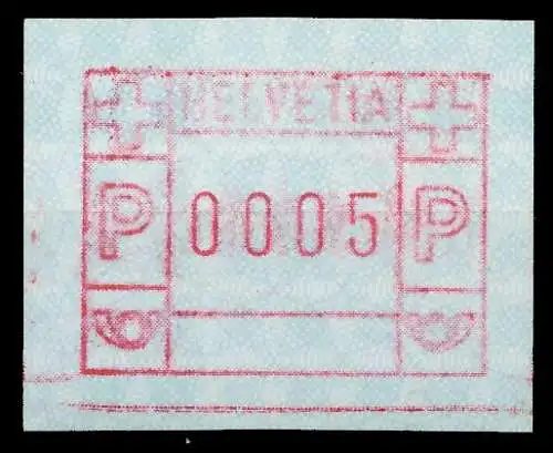 SCHWEIZ AUTOMATENMARKEN A3 Nr 3yawI 0005 postfrisch 7E657E