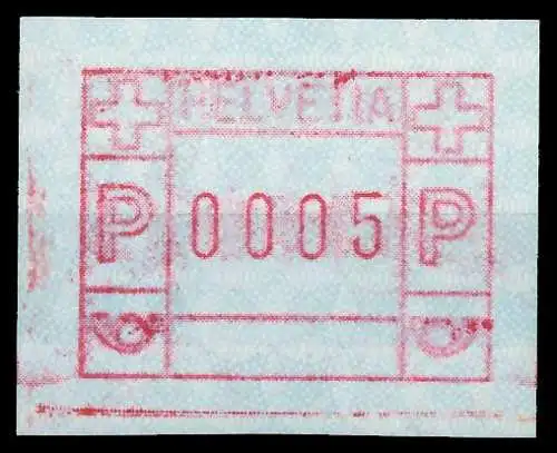 SCHWEIZ AUTOMATENMARKEN A3 Nr 3yawI 0005 postfrisch 7E6582