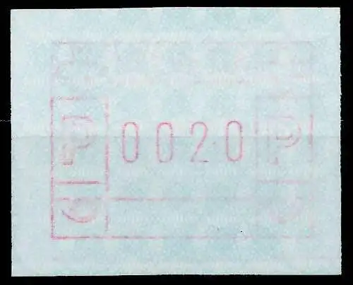 SCHWEIZ AUTOMATENMARKEN A3 Nr 3yawI 0020 postfrisch 7E65CE