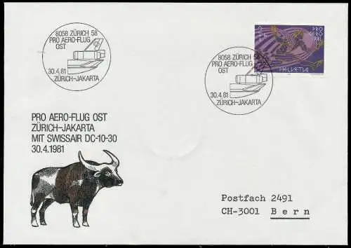 SCHWEIZ FLUGMARKEN Nr 1196+1195 BRIEF EF 7E8322