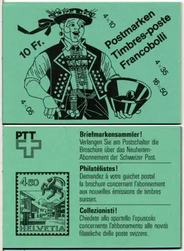 SCHWEIZ MARKENHEFT Nr MH 0-80 postfrisch S5759E6