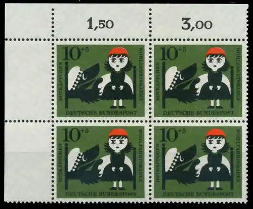 BRD 1960 Nr 341 postfrisch VIERERBLOCK ECKE-OLI 7E8432