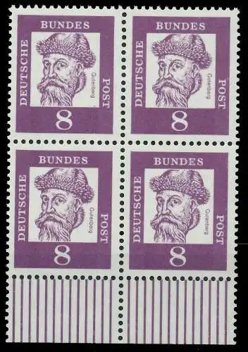 BRD DS BED DEUT Nr 349x postfrisch VIERERBLOCK URA 7E84FA