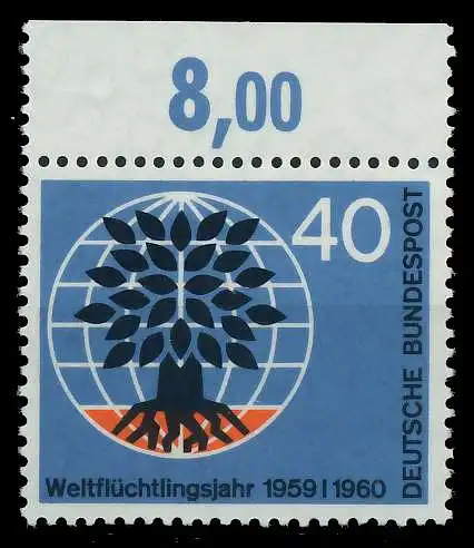 BRD BUND 1960 Nr 327 postfrisch ORA 7E867E