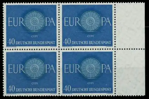 BRD BUND 1960 Nr 339 postfrisch VIERERBLOCK SRA 7E874E
