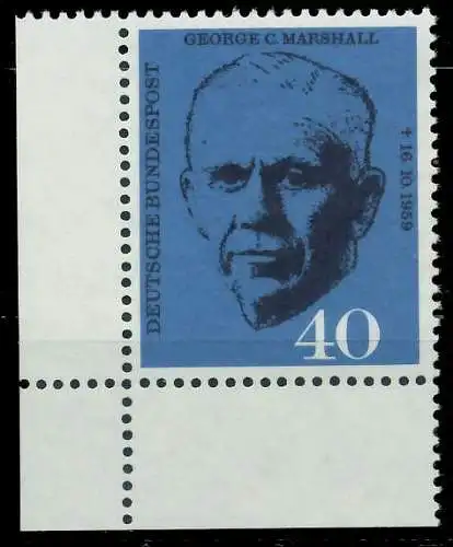 BRD BUND 1960 Nr 344 postfrisch ECKE-ULI 7E87C2
