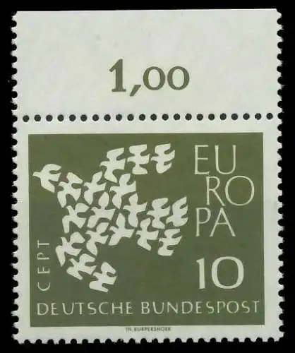 BRD BUND 1961 Nr 367xw postfrisch ORA 7E886A