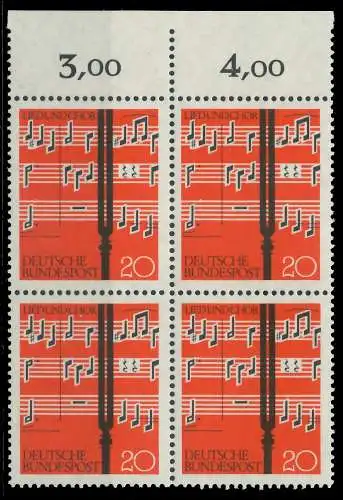 BRD 1962 Nr 380 postfrisch VIERERBLOCK ORA 7E89A6