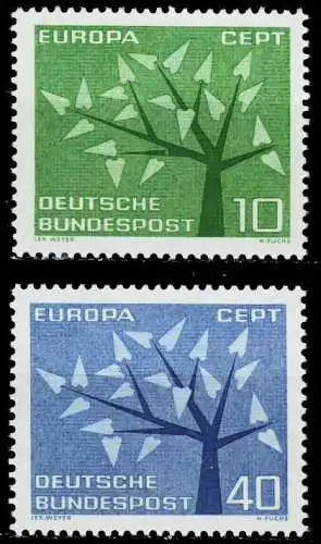 BRD BUND 1962 Nr 383-384 postfrisch S57F702
