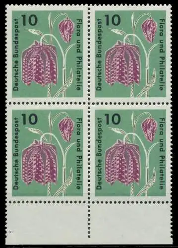 BRD 1963 Nr 392 postfrisch VIERERBLOCK URA 7EAB3A