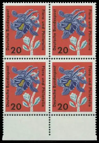 BRD 1963 Nr 394 postfrisch VIERERBLOCK URA 7EAB66