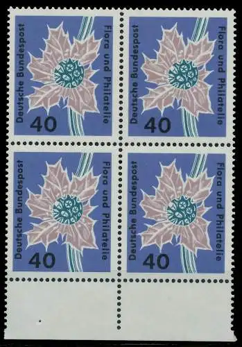 BRD 1963 Nr 395 postfrisch VIERERBLOCK URA 7EAB86