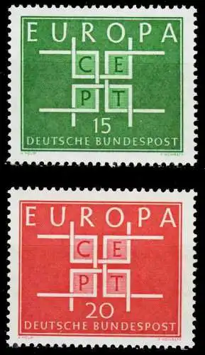 BRD BUND 1963 Nr 406-407 postfrisch S57FA1E