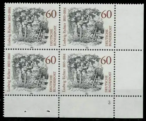 BRD 1984 Nr 1213 postfrisch VIERERBLOCK FORMNUMMER 3 7EAFF6